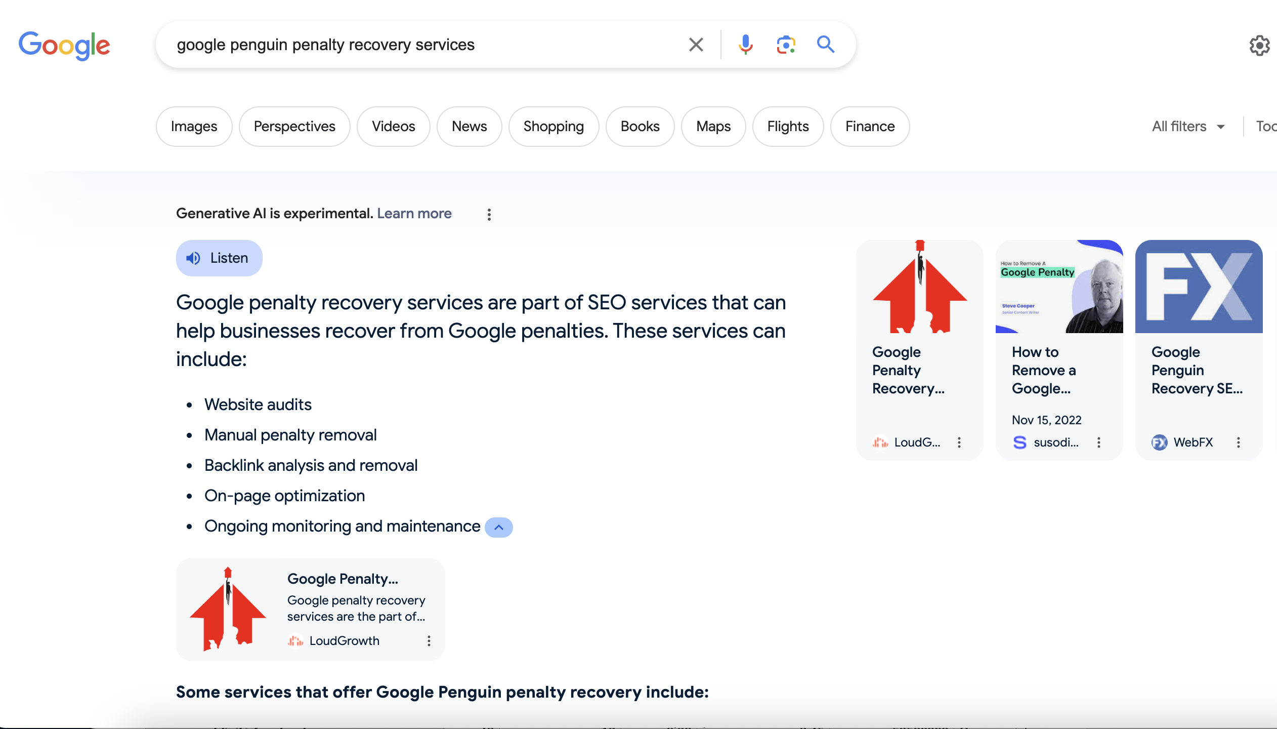 seo ai services results
